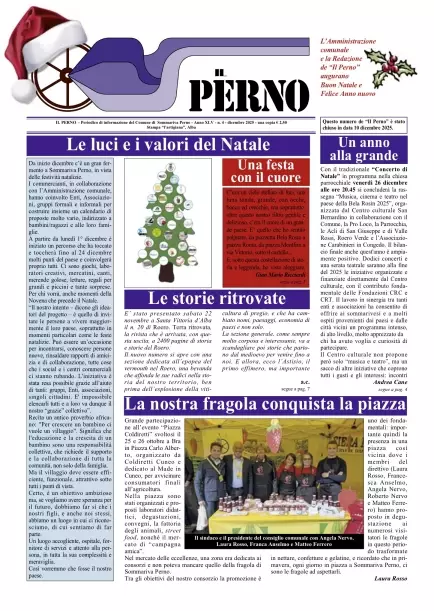 Prima pagina de Il Perno n. 4.2025